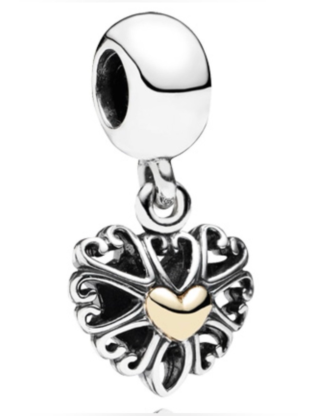 Retired Pandora Heart Dangle Charm